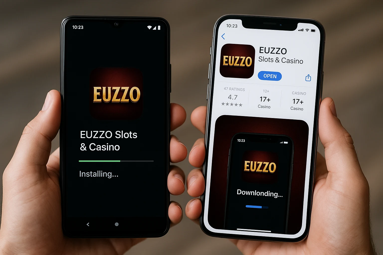 Baixar o EUZZO Cassino App