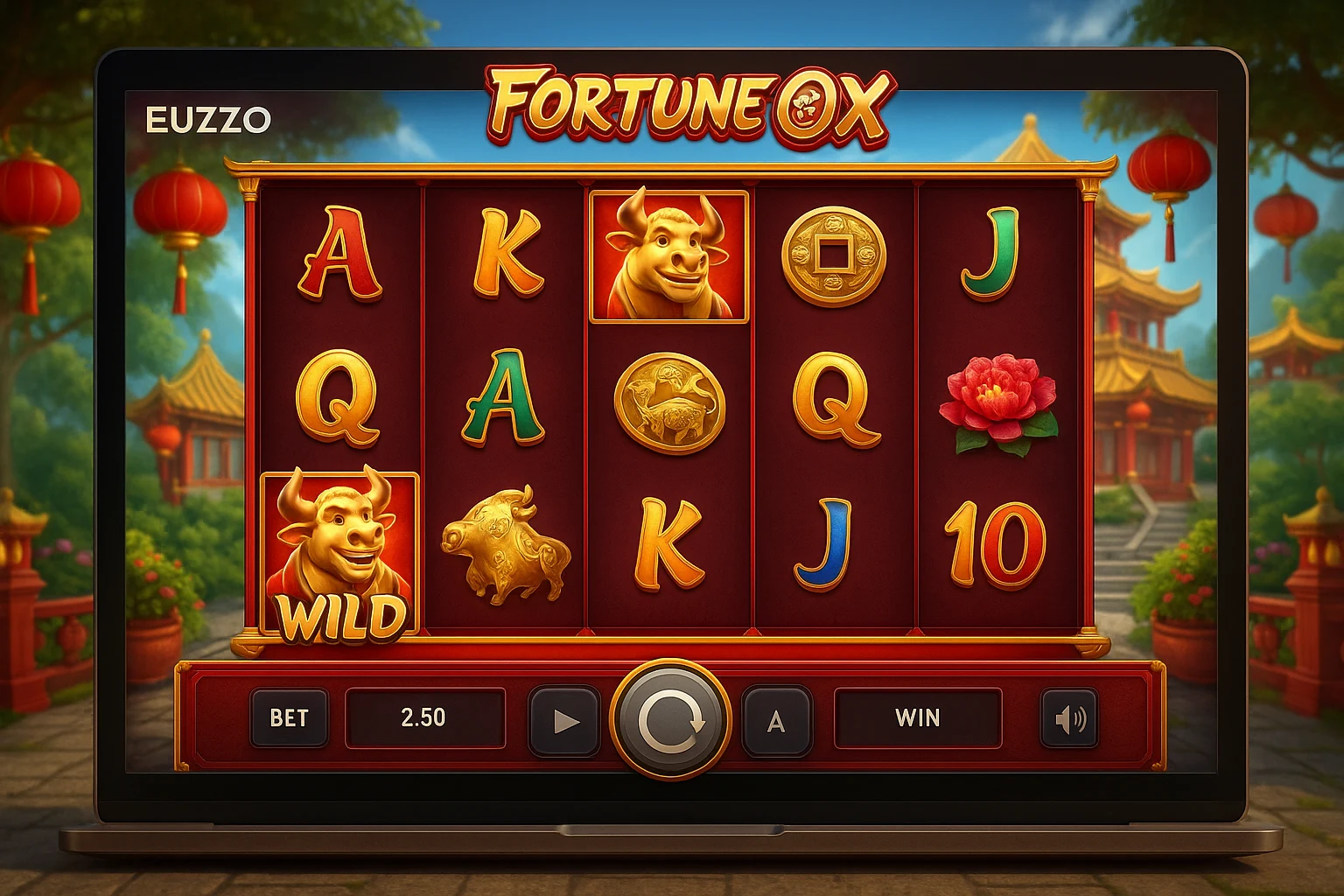 Fortune Ox no EUZZO - Aposte Agora e Reivindique Seus Ganhos