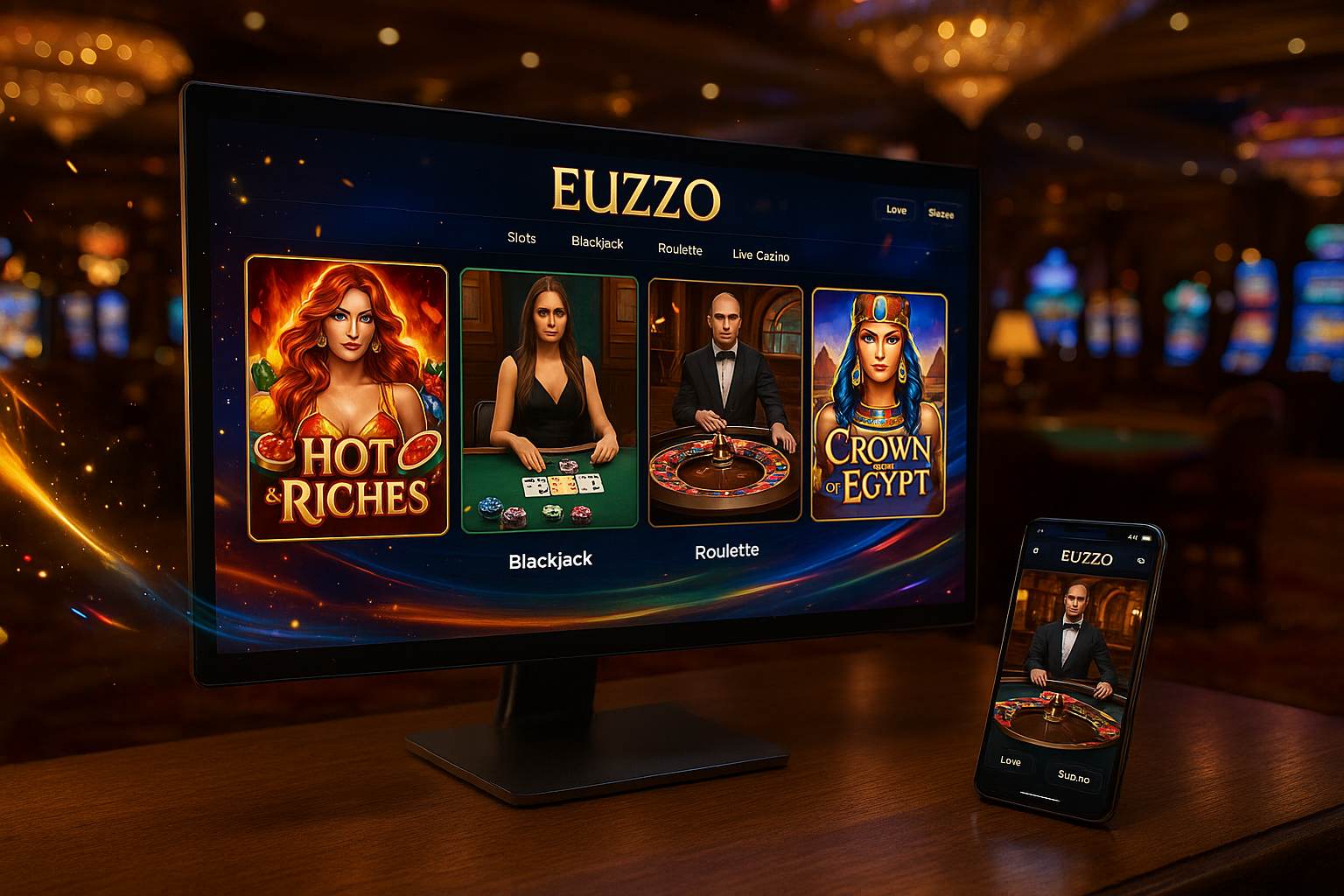 Jogos de cassino online EUZZO