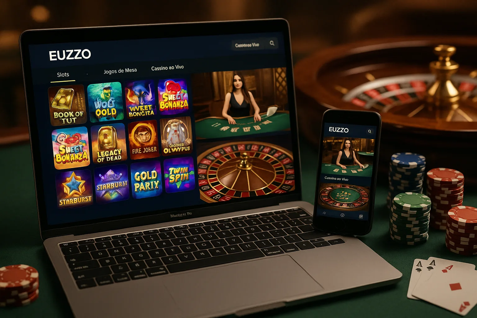 Jogos de cassino online inovadores e emocionantes na EUZZO