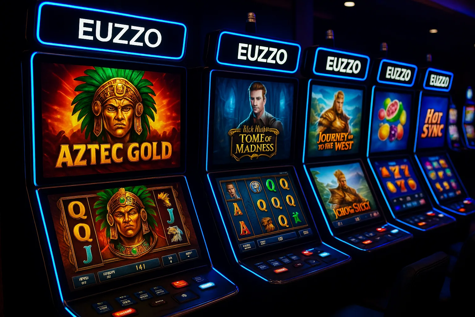 Explore o mundo das slot machines no EUZZO Casino